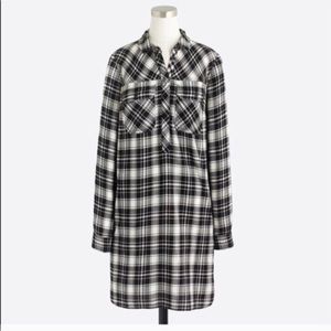 J.Crew flannel shirt dress